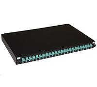 LINK LK24SC3P Pannello Fibra Ottica 19" con 24 ADATTATORI SC SIMPLEX OM3 PROFONDITA' 250 MM con Pigtail INSTALLATI Colore Nero