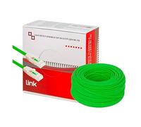 LINK LK6A100V - Matassa Cavo di rete categoria 6A U/UTP (100 m, verde) - Conduttori in rame AWG24/7 con 2 connettori RJ45 - Guaina LSZH halogen free e compatibilità POE/POE+