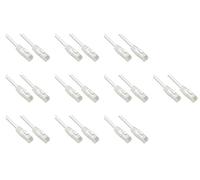 LINK LK6AU020W10 - cavo rete categoria 6a non schermato utp awg24 colore bianco halogenfree mt 2 confezione da 10 pezzi