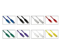 LINK LK6AU0758 Conf. 8 Cavi Rete Categoria 6A, Non Schermato Utp, Awg24, Metri 7,5