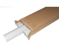 LINK LK750207 Confezione 7 Canaline Bombate Passacavi Calpestabili da Pavimento PVC con Coperchio Scorrevole, Bianco, 75 mm x 20 mm x 1 m