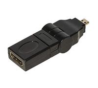LINK LKADAT106 - Adattatore Micro HDMI Maschio a HDMI Femmina - Connettore Inclinabile e Ruotabile, Compatibile con Fotocamere, Tablet e Monitor