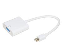 Link LKADAT14 - Adattatore Mini DisplayPort Maschio a VGA Femmina (15 cm, Bianco) - Collegamento Notebook a Monitor o proiettore - Plug And Play Senza necessità di Software