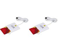 LINK LKCARD02 LETTORE SMART CARD USB 2.0, Bianco (Confezione da 2)