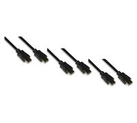 LINK LKCHD203E03 - Confezione da 3 Pezzi Cavo HDMI® 3 m 4K@60Hz + 18Gbps con Contatti Dorati - Trasmissione Video Full HD/4K per TV, Monitor, PC e Proiettori