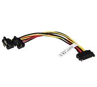 LINK LKCSATA04 Cavo Sata Alimentazione da 15 Pin Sata Maschio a 2 X 15 Pin Sata 90 Gradi