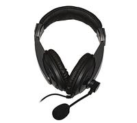 Link Cuffia audio con microfono orientabile, connettore 1 x 3,5 mm, Nero