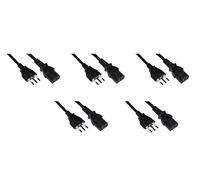 LINK LKIT10005 - cavo alimentazione spina italiana tripolare 10 a. per computer, stampanti ecc. mt. 10 confezione da 5 pezzi