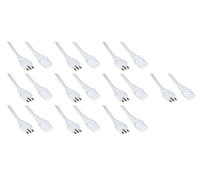 LINK LKIT18B10 - cavo alimentazione spina italiana tripolare 10 a. per computer, stampanti mt. 1.8 bianco confezione da 10 pezzi