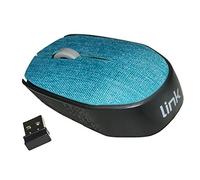 LINK LKMOS08 MOUSE WIRELESS IN TESSUTO COLORE AZZURRO CON RICEVITORE USB 1000 DPI