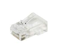 Plug link confezione 100 connettori 8 poli cat 6 utp non schermato rj45 con fori per cavo flessibile - lkpl86f