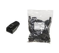 Link Confezione 100 Copriconnettori 6mm Per Plug Rj45 8 Poli Cavo Cat 5e- 6 Neri