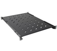 RIPIANO PER ARMADIO RACK 19" ALLUNGABILE 650 MM CON 4 AGGANCI NERO