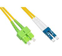 LINK LKSCALCU905 CAVO FIBRA OTTICA SC APC A LC UPC SINGLEMODE DUPLEX MT.5