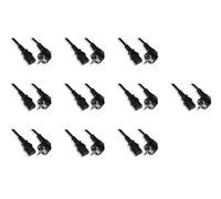 LINK LKSK1810 - cavo alimentazione mt. 1.80 spina tedesca 90 gradi 250 v presa iec vde confezione da 10 pezzi