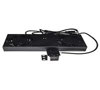 MODULO 2 VENTOLE CON TERMOSTATO PER ARMADI RACK A MURO LINK COLORE NERO