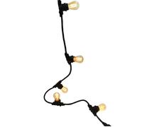 LINK ME LIGHT Ghirlanda luminosa collegabile - 10 lampadine - Attacco E27 - LED bianco caldo - 5m