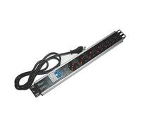 LINK *Multipresa Alimentazione Per Rack 19 Con 6 Prese Universali Tripolari/Schuko Magnetotermica