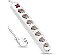 4737449 PRESA MULTIPLA LINK 6 SCHUKO X UPS SPINA IEC C14 CON INTERRUTT. BIANCA