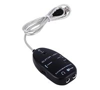 Link per Cavo per Interfaccia per Chitarra USB Cuffia Stereo di Registrazione Audio per il Monitoraggio del PC e L'apprendimento delle Prestazioni della Fase di Music Studio