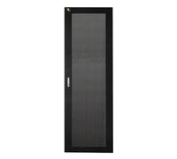 PORTA IN METALLO TRAFORATA NERA PER ARMADI LINK 32U LARGHEZZA 600MM CON SERRATUR