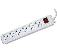 Link Presa multipla 4837002 (LKMP06) 6 prese Schuko con interruttore cavo 1,5 m bianca