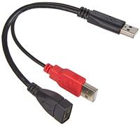 Link R10019 Sdoppiatore USB-A Femmina, 2 x a Maschio, 22.5 cm