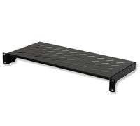 Link Ripiano per armadio 19" 1 unità profondità 200 mm universale 2 attacchi frontali nero
