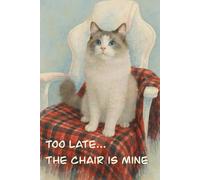 Link the Cat - Too Late… The Chair Is Mine: Funny Cat-Themed Notebook with Watercolor-Style Cover - 120 Lined Pages (6 x 9 in) - Purrrfect for Cat Lovers | Great Gift | Portable