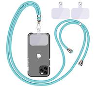 Linkbro Cordino Universale per Cellulare, Cordino per Telefono, Cordino Universale per Cellulare da Indossare al Collo con Cuscinetto Cordino per Cellulare, Regolabile e Rimovibile. (1 Blu Militare)