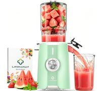 LINKChef estrattore frutta e verdura, apertura 115mm estrattore di succo 1.2L, slow juicer machine per Frutta e Verdura Intere, senza BPA, facile da smontare e pulire, Ricette Incluse, 200W