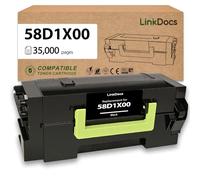 LinkDocs Cartuccia toner nero ad alta resa 58D1X00 compatibile con Lexmark MS725, MS823, MS824, MS825, MS826, MX721, MX722, MX725, MX822, MX824, MX826, 35.000 pagine