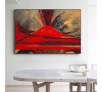 LINKGIN Home Creatività Andy Warhol Dipinti su tela del Vesuvio Poster e stampe moderni Decorazionemurale domestica Immagini per soggiorno 60x85cm senza cornice
