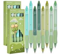 Linkgood Penna a sfera cancellabile, 8 pezzi, cancellabile, set di penne cancellabili, penne cancellabili, penna in gel retrattile, per bambini, regalo per la scuola e l'ufficio (0,5 mm blu)