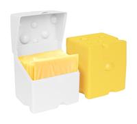 Linkidea 2 contenitori per formaggio a fette, supporto in plastica ABS con coperchi ribaltabili, organizer da cucina a tenuta stagna, sicuro in frigorifero