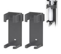 Linkidea 2 Pack Supporto per Ferro arricciacapelli da Parete, Supporto per Appendere i Ferri da Stiro, Ferri arricciacapelli (Grigio, Taglia Grande)