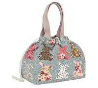 Linkidea Borsa per il pranzo da donna, portatile, isolante, per il pranzo, piccola, per viaggi, campeggio o lavoro, compatibile con ITERYN, ELLO, Bentoheaven, NaTraProw (blu)