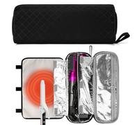 Linkidea Borsa portaoggetti per ferro arricciacapelli, organizer da viaggio per strumenti per capelli con scomparto, custodia compatta e portatile per accessori per capelli, stile flessibile