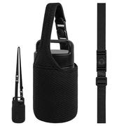 Linkidea Borsa termica per il trasporto di barattoli per alimenti, in neoprene, piccole borse per il pranzo da donna, 2 modi, isolate, con tracolla, compatibile con barattoli per alimenti semplici e