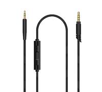 LinkIdea Cavo audio con microfono per cuffie JBL E55BT E50BT E45BT E40BT E35 E30 E65BTNC 650BTNC S700, cavo AUX di ricambio da TRRS a TRS da 2,5 mm con microfono in linea e controllo del volume (1,5 m)