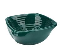 Linkidea Ciotola per sapone da barba in ceramica, tazza a bocca larga per uomo, piatto schiumogeno per rasatura bagnata, facile insaponatura, compatibile con tutti i pennelli da barba (verde)