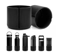 Linkidea Confezione da 2 bottiglie d'acqua in pelle vegana compatibili con Contigo Byron 16 oz, THERMOS FUNTAINER 453,6 g, universale 6,8 cm - 7,3 cm protezione paraurti inferiore bottiglia