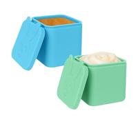 Linkidea Confezione da 2 contenitori per condimenti per insalata, 290 ml, a prova di perdite, accessori per condimenti con coperchi in silicone, contenitori riutilizzabili, ideali per il pranzo Bento