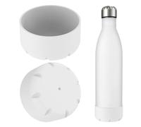 Linkidea Confezione da 2 custodie per Borraccia compatibili con Bottiglie a Forma di Cola da 25 oz Original,BJPKPK e Konokyo,in Silicone,per Il Fondo della Borraccia,paracolpi per Borraccia(Bianco)