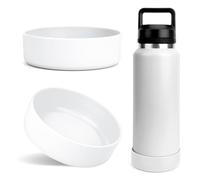 Linkidea - Confezione da 2 custodie per borraccia compatibili con YETI Rambler da 760 ml e Yonder da 940 ml, protezione antiscivolo in silicone per il fondo della borraccia (trasparente)