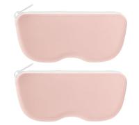 Linkidea Confezione da 2 Custodie per Occhiali da Sole con Montatura Grande, Borsa da Viaggio per Occhiali da Vista, Compatibile con Persol Square/Aviator Rayban New Wayfarer, Modelli di Varie Marche