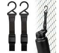 Linkidea Confezione da 2 ganci per recinzione per bottiglia d'acqua, compatibili con Stanley, Nalgene, semplici e moderni con manico per bottiglia e bicchiere, gancio a forma di S, fibbia magnetica