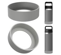 Linkidea - Confezione da 2 protezioni per borraccia compatibili con YETI Rambler Jr. Kids da 350 ml, Rambler Bottle da 350 ml/550 ml, Yonder da 560 ml(Grigio)