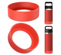 Linkidea - Confezione da 2 protezioni per borraccia compatibili con YETI Rambler Jr. Kids da 350 ml, Rambler Bottle da 350 ml/550 ml, Yonder da 560 ml(Rosso)