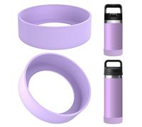 Linkidea - Confezione da 2 protezioni per borraccia compatibili con YETI Rambler Jr. Kids da 350 ml, Rambler Bottle da 350 ml/550 ml, Yonder da 560 ml(Viola)